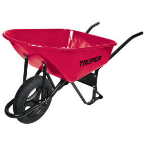 CARRETILLA 100L METAL, LLANTA IMPINCHABLE, 580KG