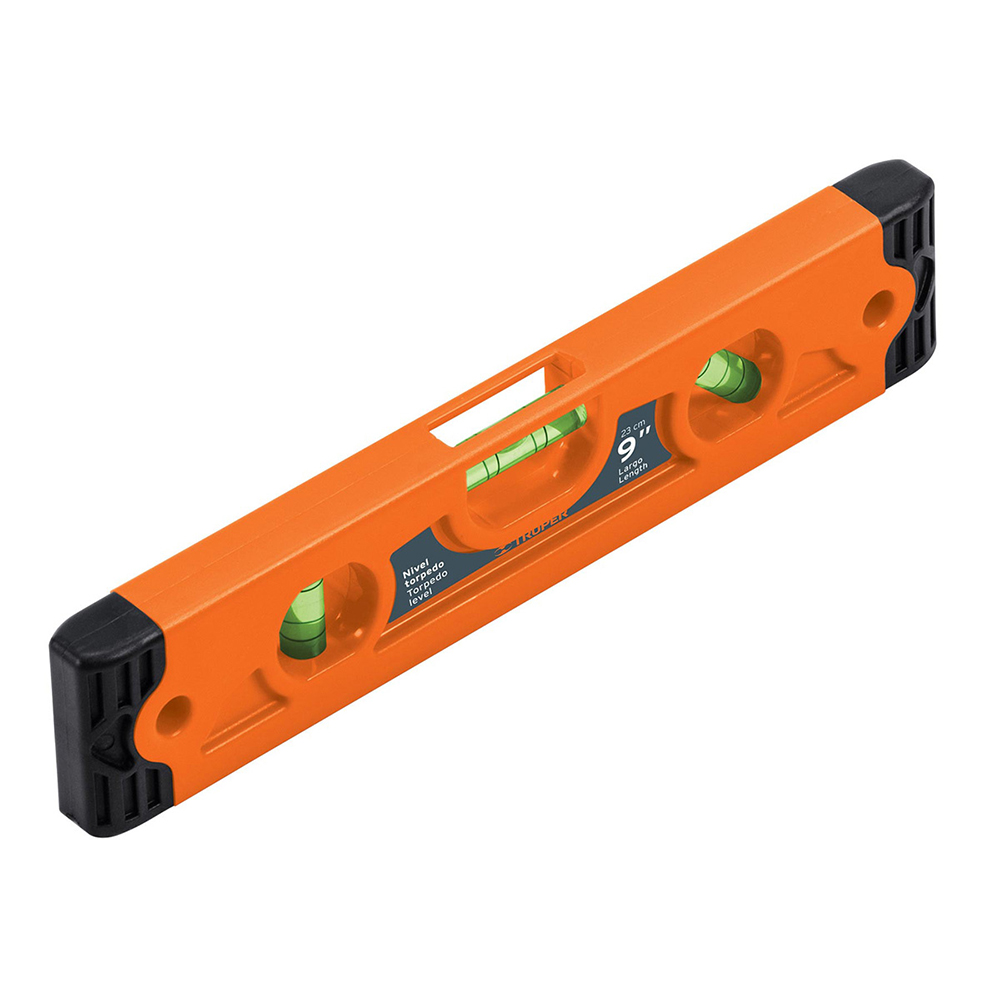 NIVEL TORPEDO MAGNETICO 230MM, CUERPO PLASTICO ABS