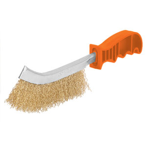 CEPILLO CURVO DE ALAMBRE LATONADO, ONDULADO