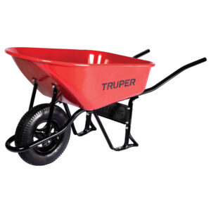 CARRETILLA 100L METAL, LLANTA NEUMATICA, 580KG