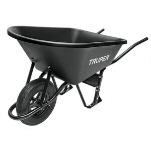 CARRETILLA 120L PLASTICA, LLANTA NEUMATICA, 580KG