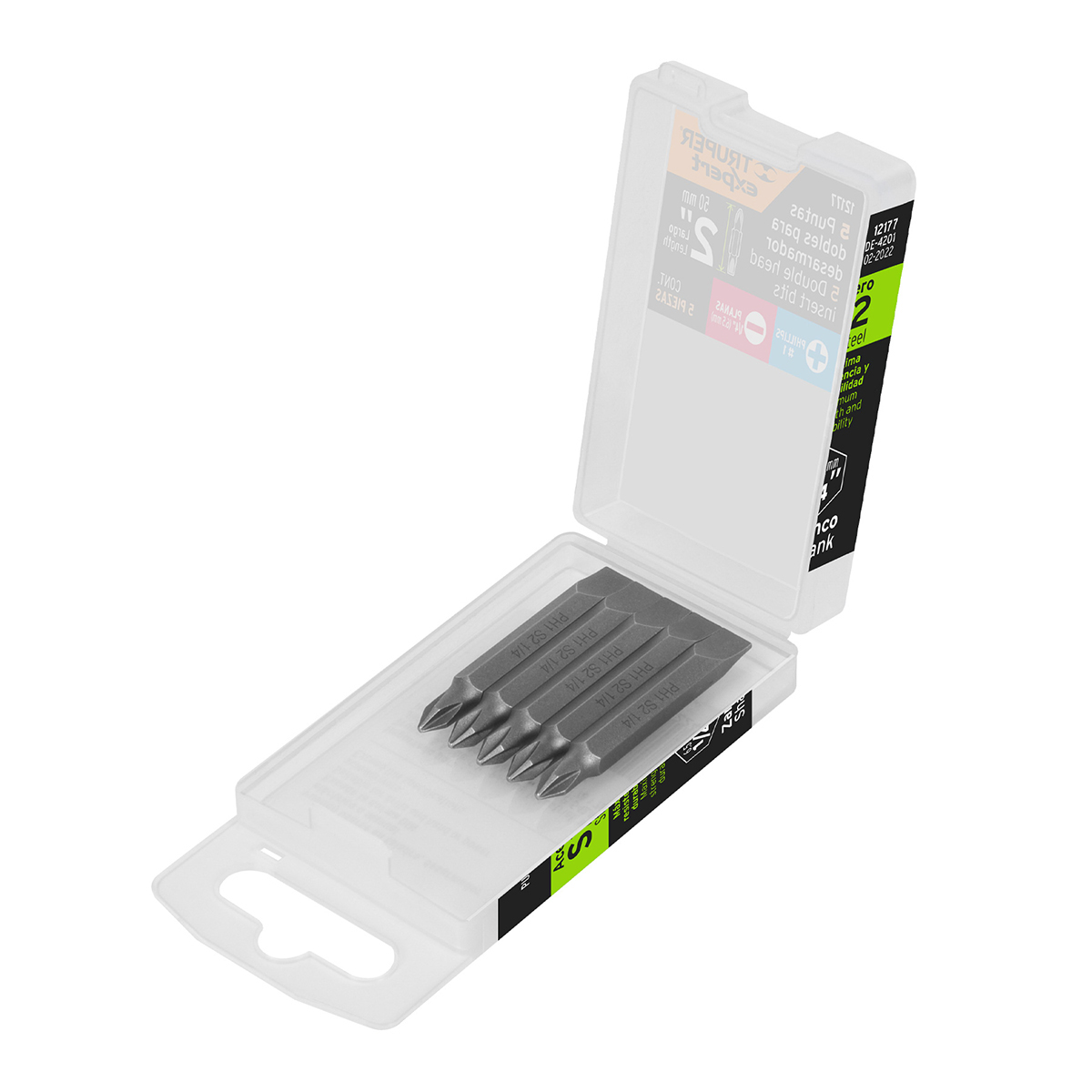 PUNTAS DESARMADOR DOBLE PH1 PLANA 6MM