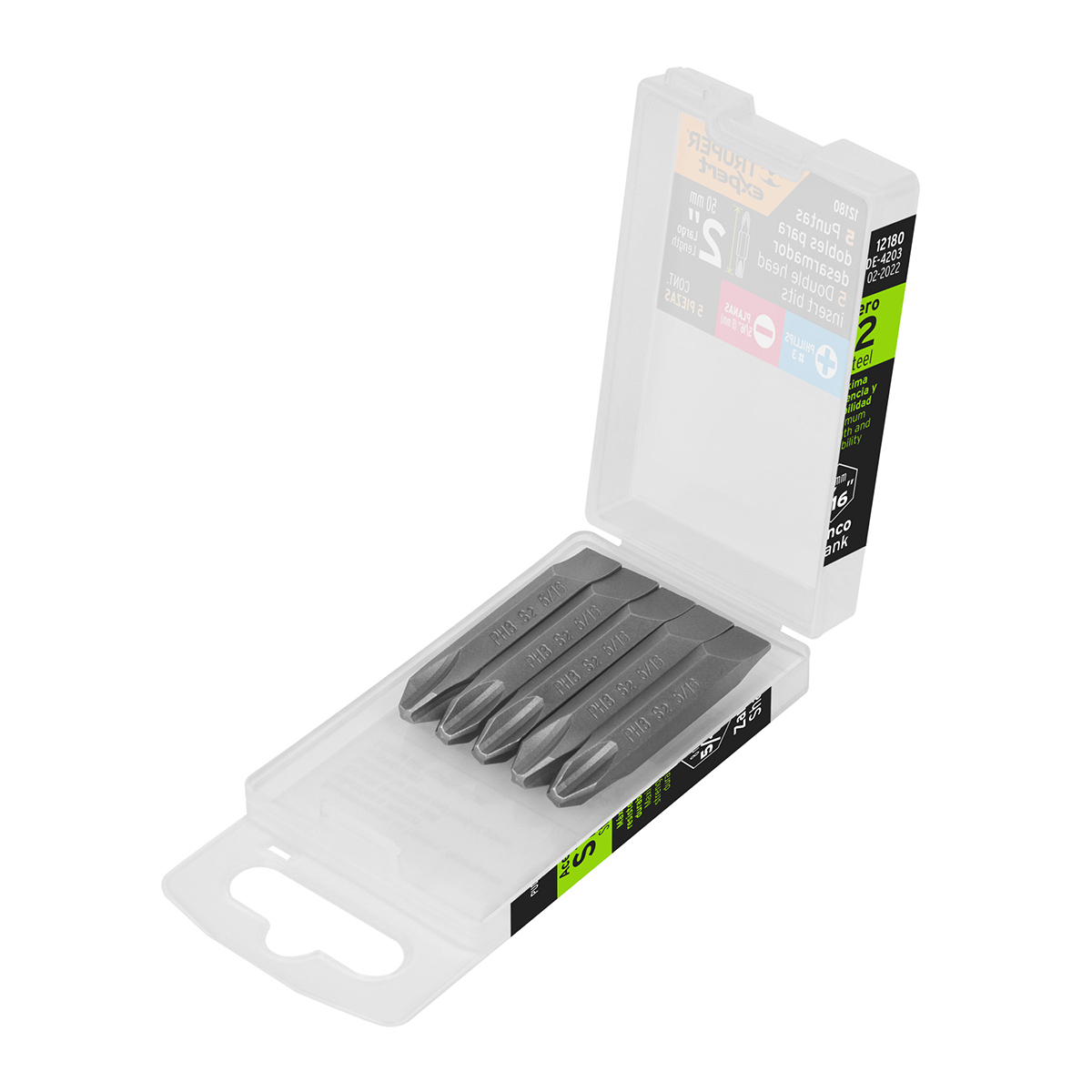 PUNTAS DESARMADOR DOBLE PH3 PLANA 8MM