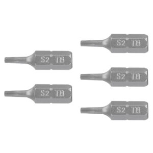 PUNTAS PARA DESARMADOR TORX T8, 25MM, 5 PIEZAS