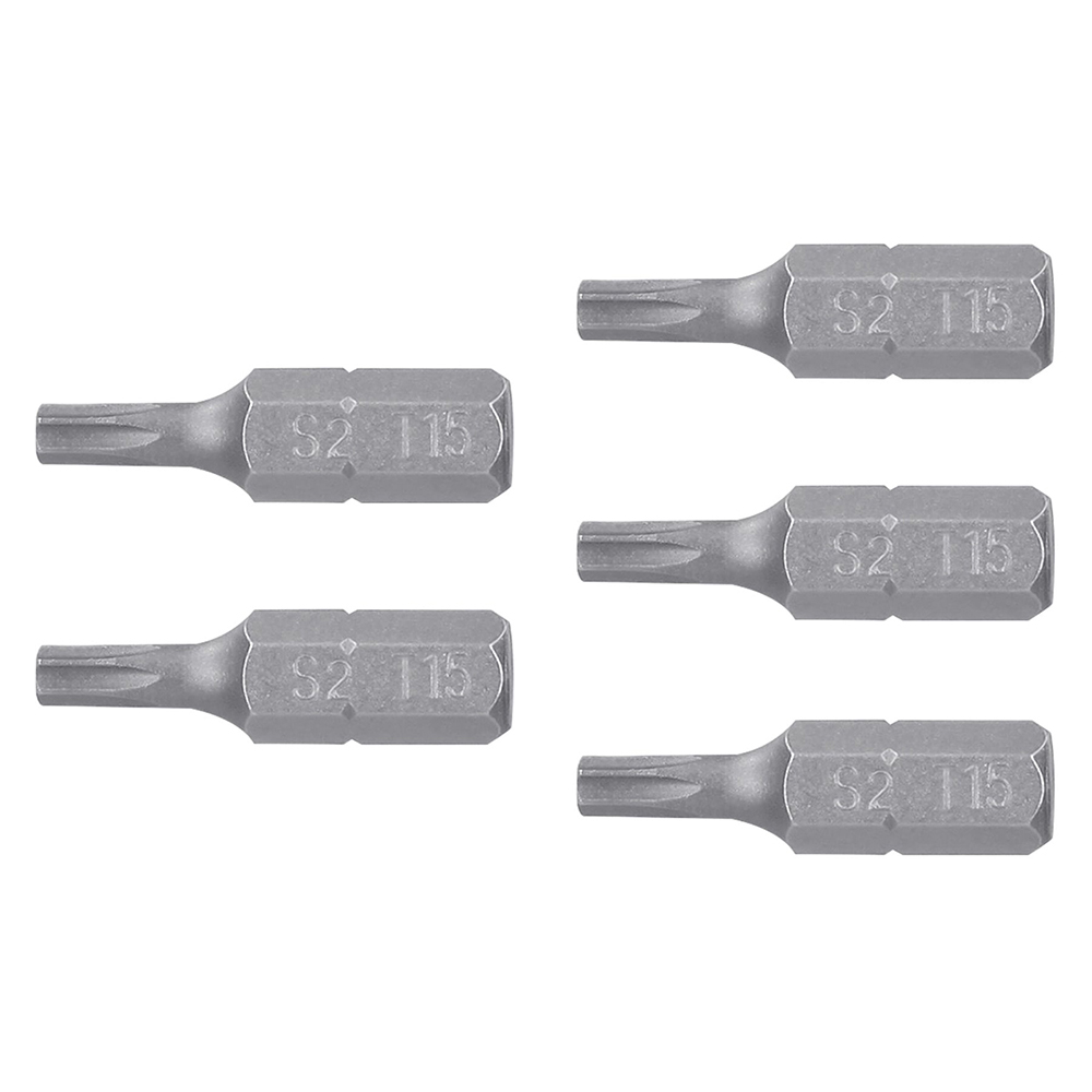 PUNTAS PARA DESARMADOR TORX SEG T15, 25MM, 5 PIEZA
