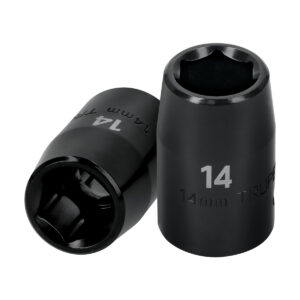 LLAVE VASO IMPACTO, HAXAGONAL, CUADRO 1/2  DE 14MM