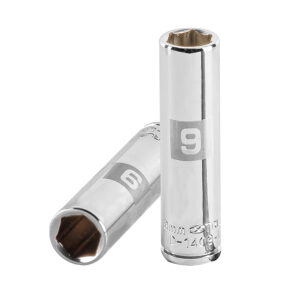 LLAVE VASO HEXAGONAL, LARGA, CUADRO 1/4  DE 9MM