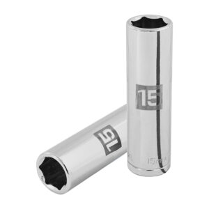 LLAVE VASO BIHEXAGONAL, LARGA, CUADRO 1/2  DE 15MM