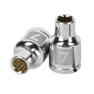 LLAVE VASO BIHEXAGONAL, CUADRO 3/8  DE 7MM