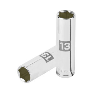 LLAVE VASO HEXAGONAL, LARGA, CUADRO 3/8  DE 13MM