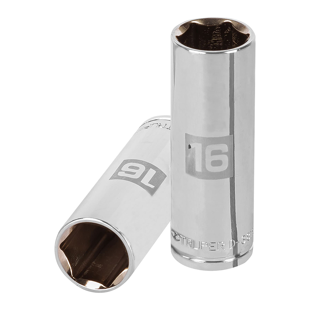 LLAVE VASO HEXAGONAL, LARGA, CUADRO 3/8 DE 16MM