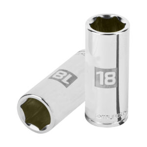 LLAVE VASO HEXAGONAL, LARGA, CUADRO 3/8  DE 18MM