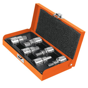 JUEGO LLAVE VASO, HEXAGONAL, 1/2 6 PZS**
