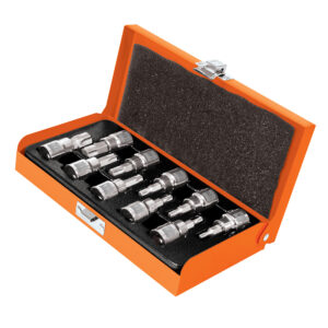 JUEGO LLAVES PUNTA TORX, CUADRO 3/8 , 10 PIEZAS