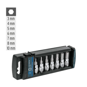 JUEGO LLAVE VASO HEXAGONAL, 3/8, 7 PZS**