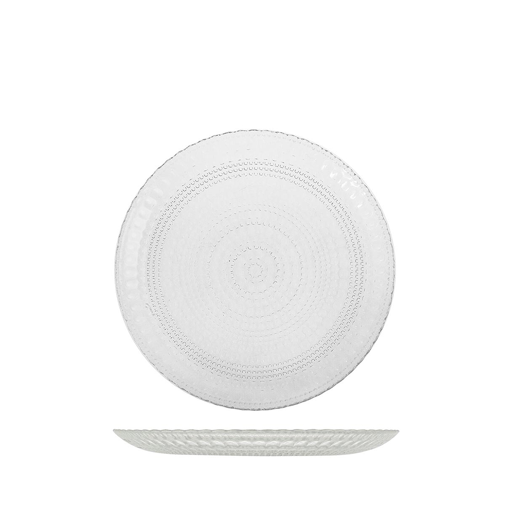 H&H PLATO POSTRE VDR VENERE TRANSP 21CM