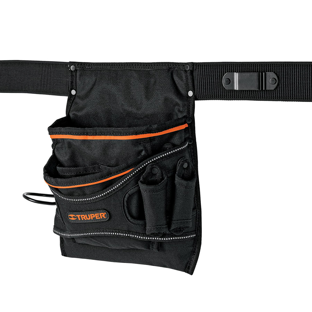 PORTA HERRAMIENTAS DE POLIESTER, 13 COMPARTIMENTOS