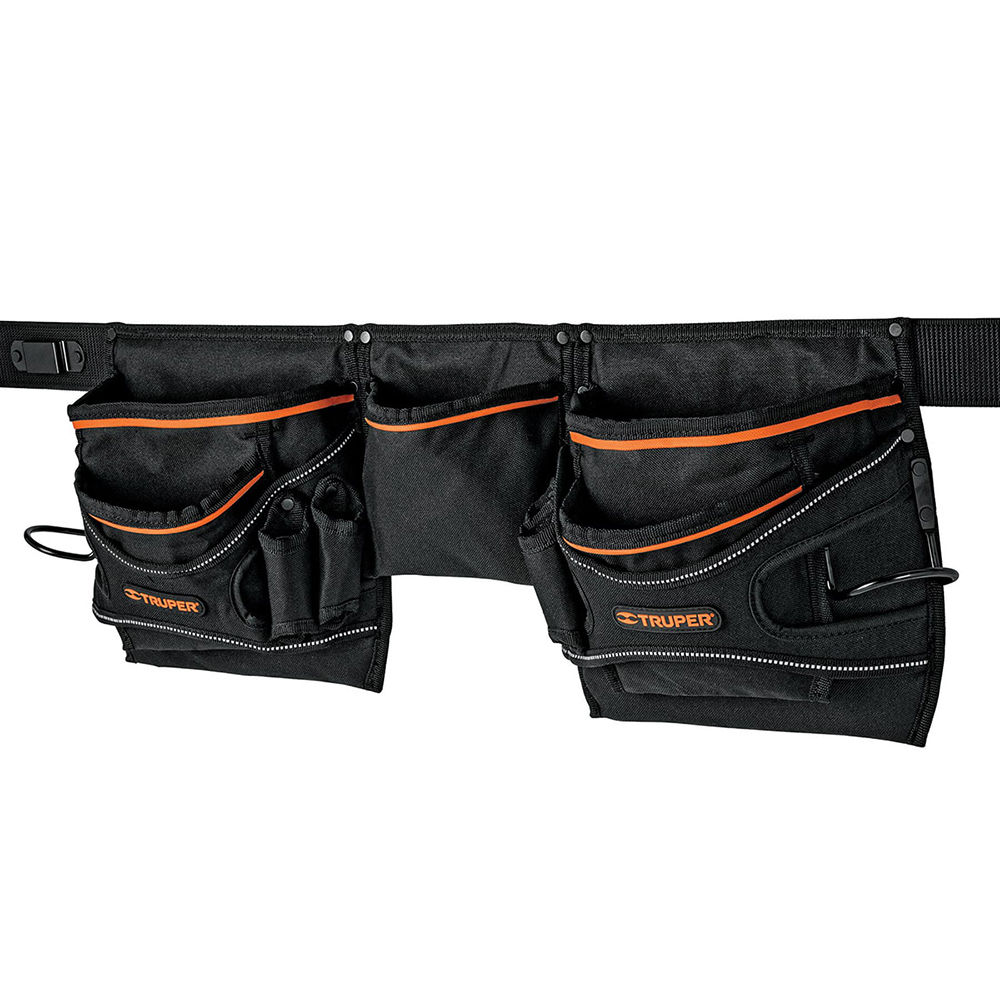 PORTA HERRAMIENTAS DE POLIESTER, 20 COMPARTIMENTOS