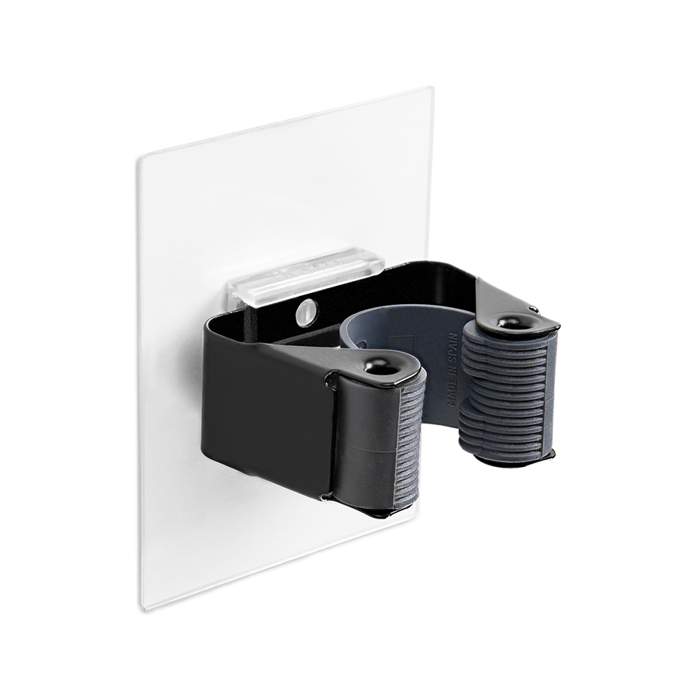 INOFIX COLGADOR REMOVIBLE ESCOBAS NEGRO