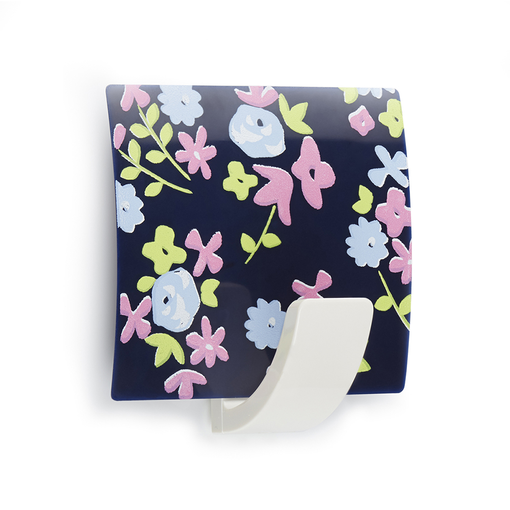 INOFIX COLGADOR ADHESIVO DECO FLOR AZUL