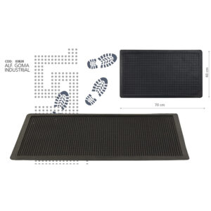 ALFOMBRA OREW GOMA INDUSTRIAL 40x70**