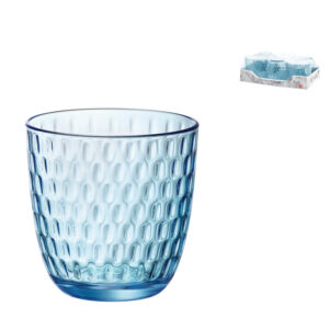 H&H 6 VASOS VDR SLOT AZUL 29 CL