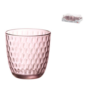 H&H 6 VASOS VDR SLOT ROSA 29 CL