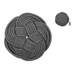 H&H SALVAMANTEL ALGODON FLOR GRIS 27CM