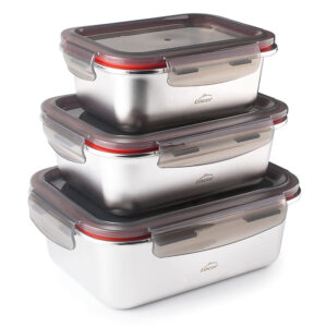 LACOR SET 3 RECIPIENTES RECTANG ECOINOX