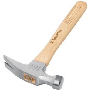 MARTILLO UÑA RECTA 450G, MANGO MADERA