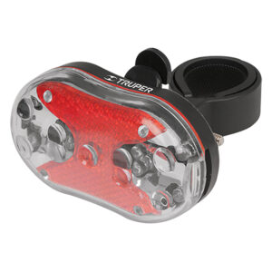 LINTERNA PARA BICICLETA, 9 LED, TRASERA