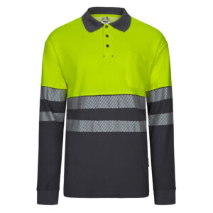 VELILLA POLO ALGODÓ BIC ML RS GRIS/AM M