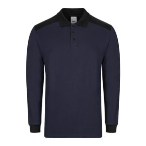 VELILLA POLO STRETCH BIC ML AZUL/NEG M