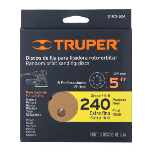 DISCOS  LIJA 5" GRANO 240 LIJAD (5 UD)