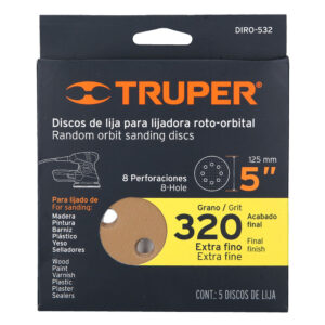 DISCOS  LIJA 5" GRANO 320 LIJAD (5 UD)