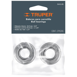 RODAMIENTOS PARA CARRETILLA, BOLSA CON 2 PIEZAS