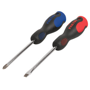 JUEGO 2 DESTORNILLADORES, 6.3X100MM, PRETUL