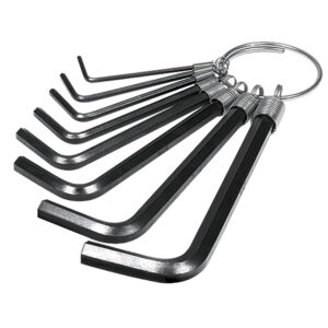 JUEGO DE 8 LLAVES ALLEN, TIPO LLAVERO, PRETUL