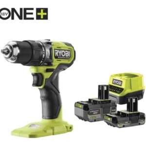 Taladro sin escobillas RYOBI + 2 baterías